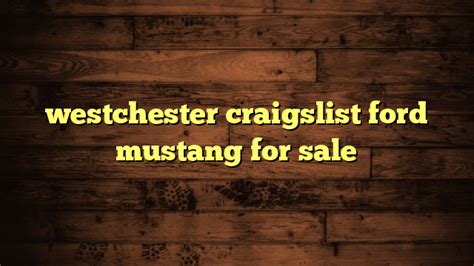 craigslist westchester